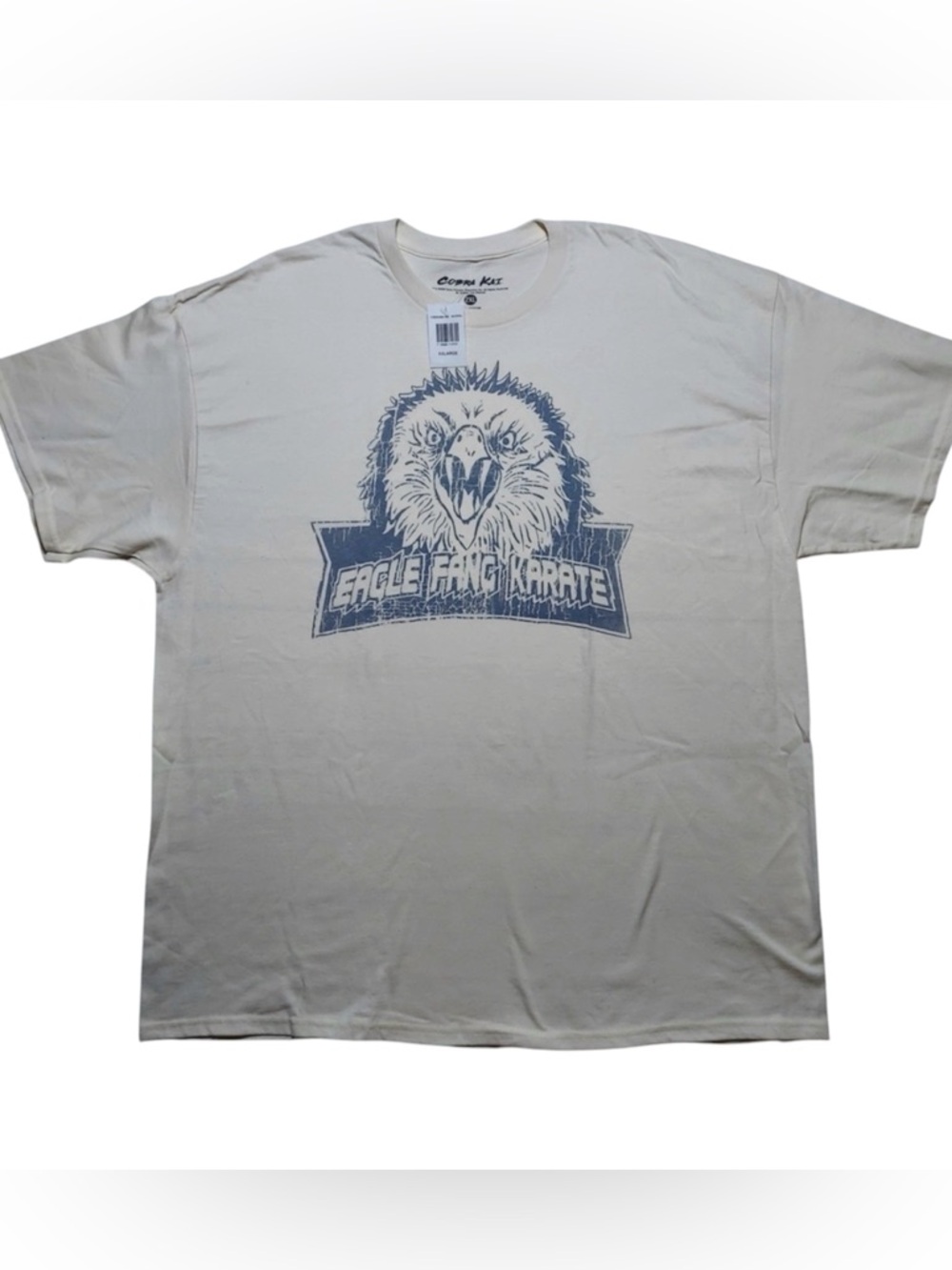 Cobra Kai Eagle Fang Karate Graphic Tee - Cream sz xxl